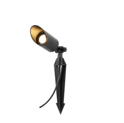 SPIKE black outdoor lamp with ground pin LedStore.fi