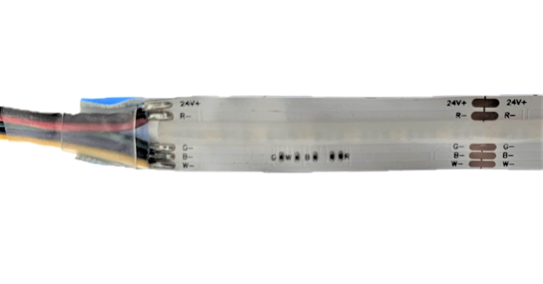 RGBW close up 2 - LedStore RGBW spotless led strip light close up
