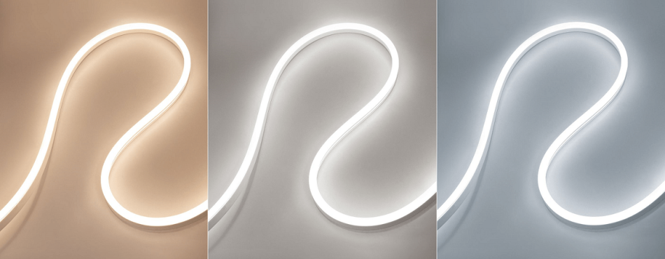 NEON led light strip bends sideways - LedStore NEON led light ribbon bends sideways