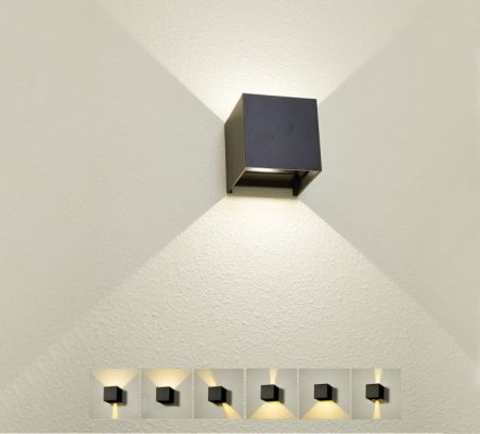 Led FUNK wall lamp black adjustable angle LedStore.fi