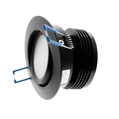 More cooling surface in the new module - LedStore Black round spot