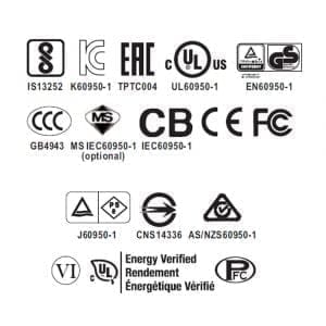 Certificates for the Mean Well transformer resold by LedStore Mean Well certifications