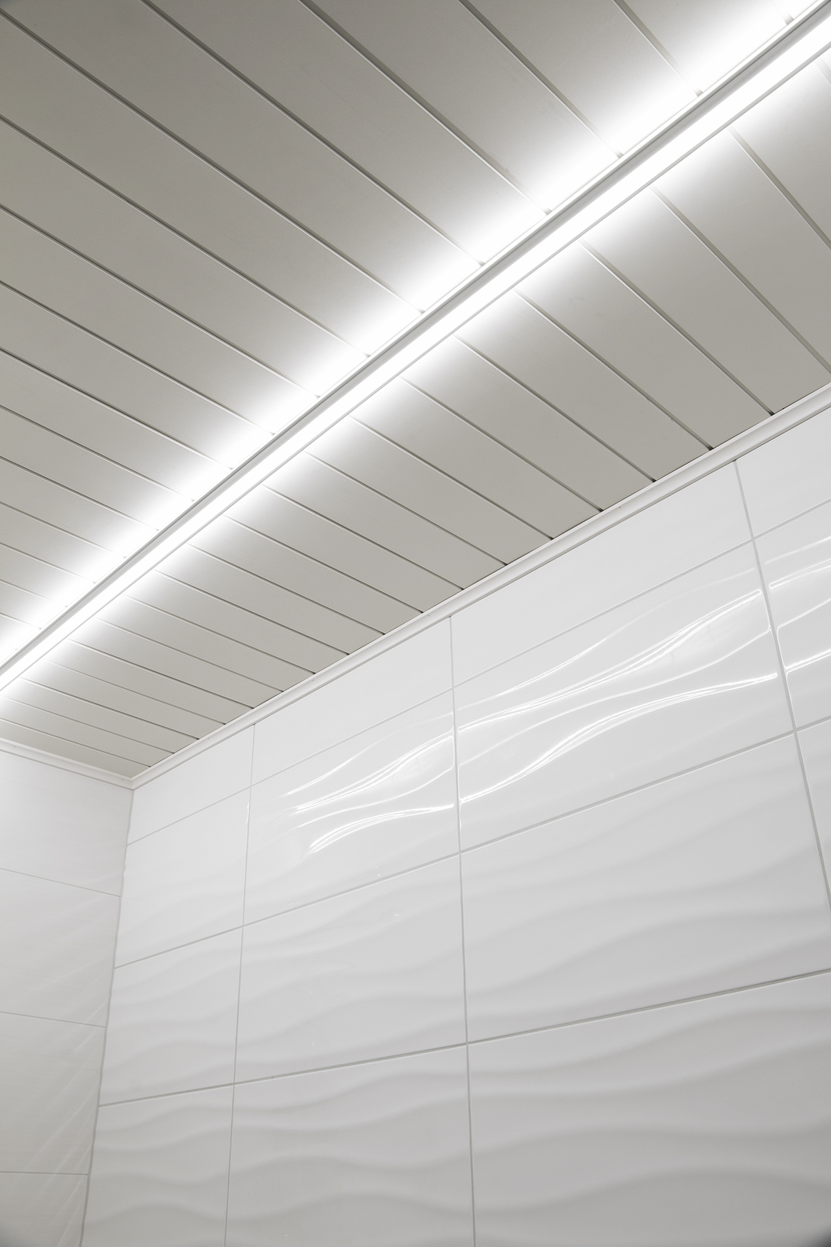 Bathroom lighting can be implemented in an innovative way with a profile