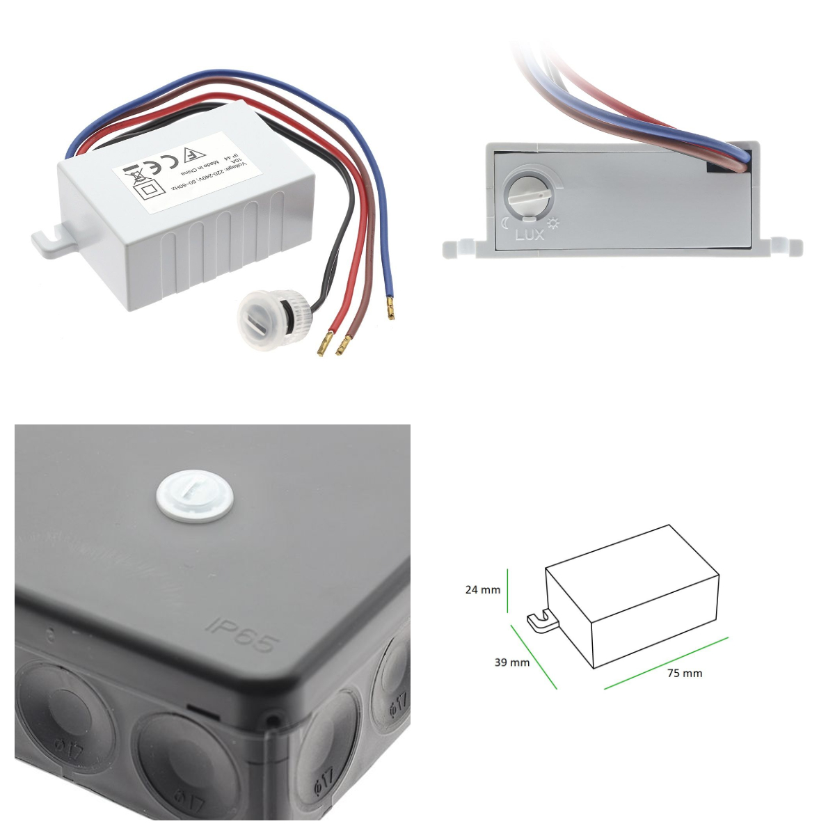 A dimmer switch can be installed in any location. For outdoor use, install in a box.
