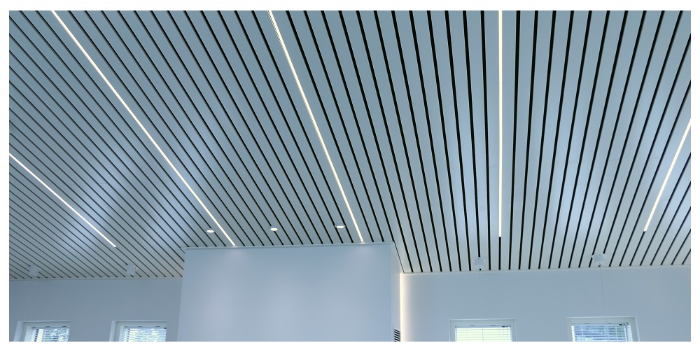 Led strip light in the ceiling