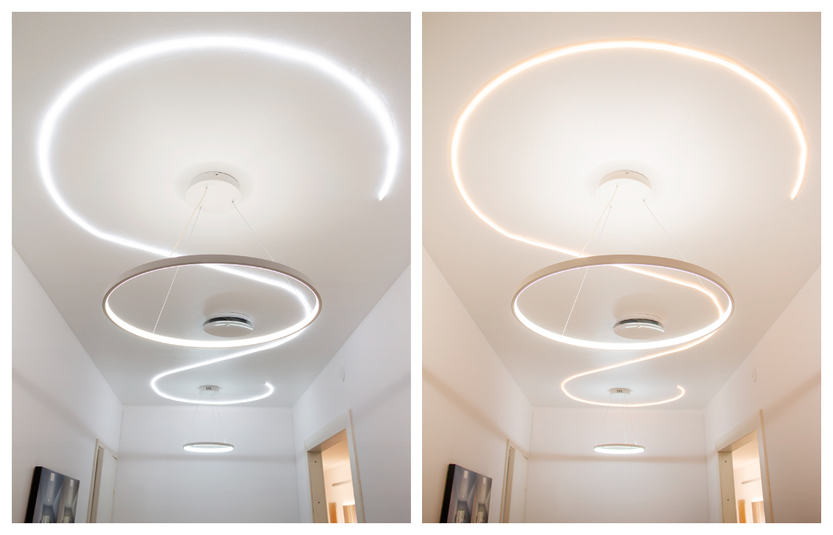 As you can see, curved shapes with LED work well!