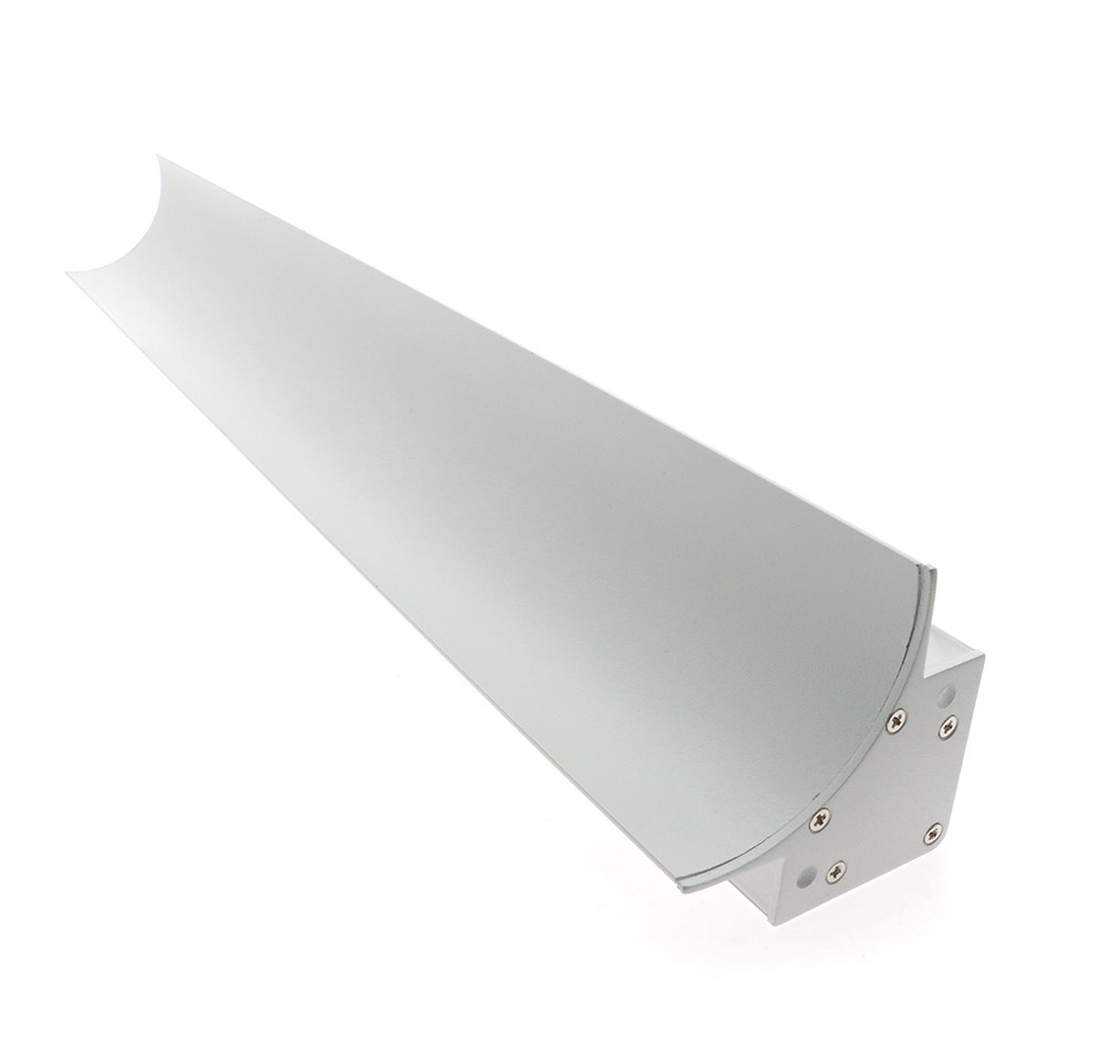 The Indirect-3 curved profile is matt white.