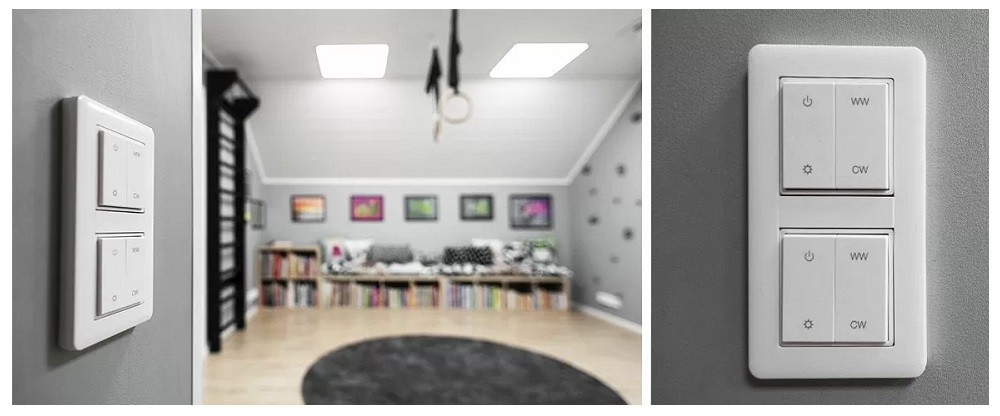 led_RF_himmentimeters - LedStore RF dimming in the home. Wireless button on the wall.