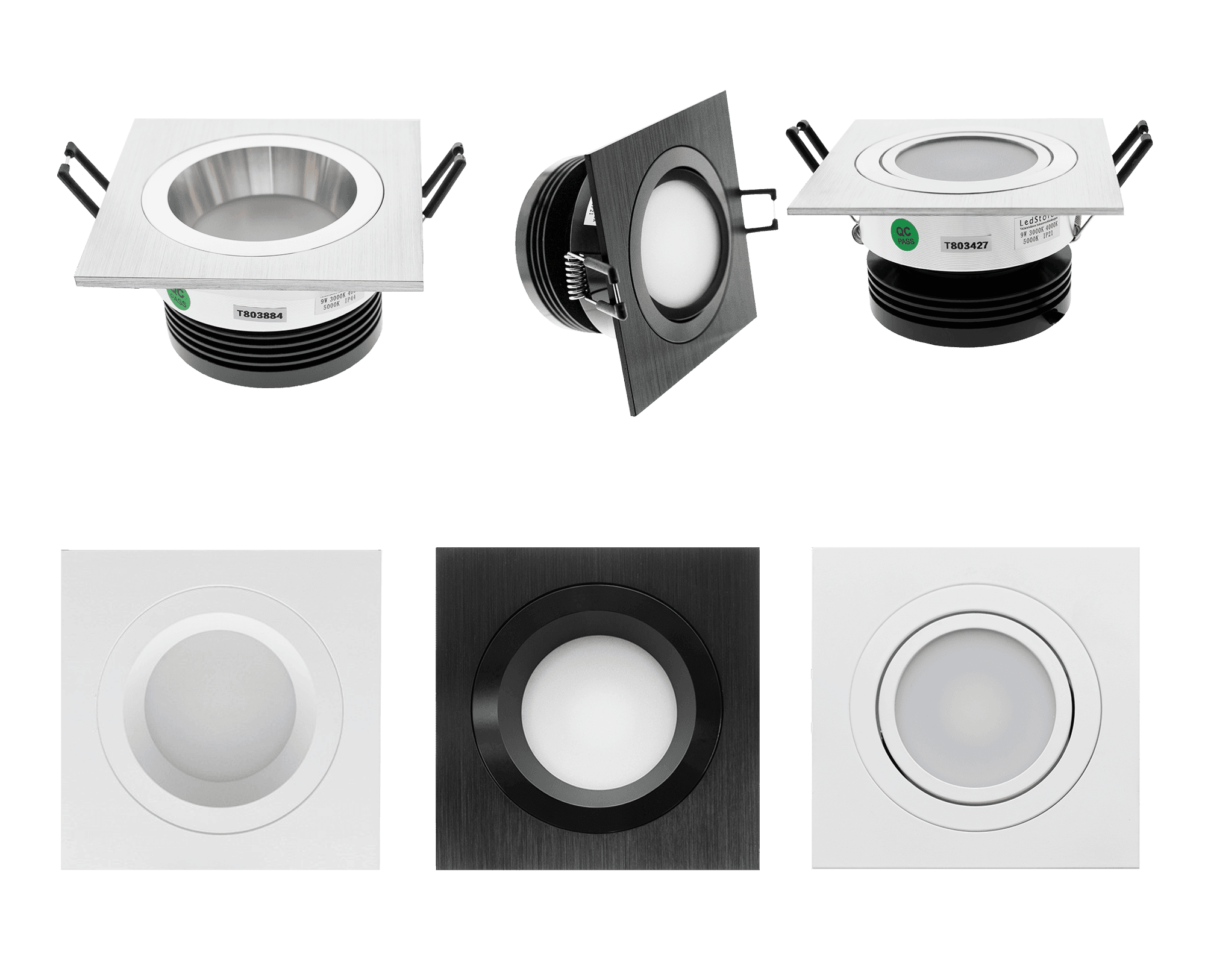 Spotlight colour temperature control is available on all LedStore spotlights