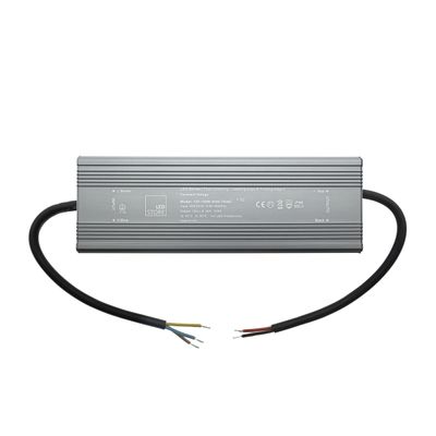 Rectangular LED controller with two black cables on each side, different coloured wires for versatile lighting connections.