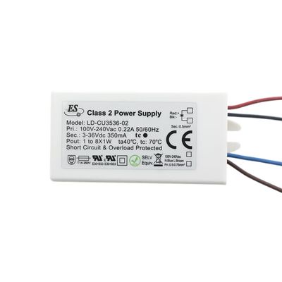 Constant Current LED Driver, 350mA, max 8x1W, IP65 Constant Current LED Driver, 350mA, max 8x1W, IP65