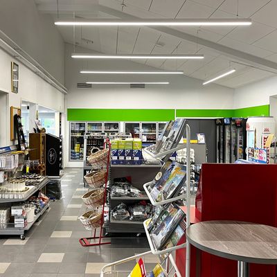 LED strip aluminium profile SUSPENDED 55x75mm, 3m, white