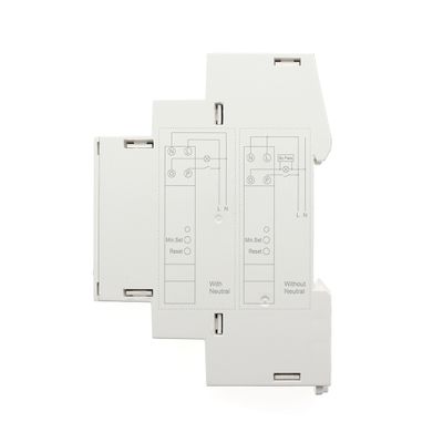 Detailed electrical circuit breaker diagram with "With Neutral" and "Without Neutral" sections, with white background for LED lighting installation.