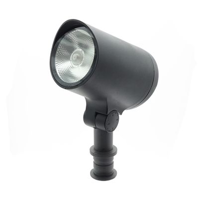Black cylindrical outdoor LED spotlight with weatherproof design and adjustable bracket for improved visibility and durability. Shop now at our LED lighting store.