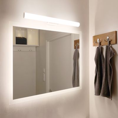LED MIRROR LIGHT 600 - Color temperature adjustable, dimmable, 10W, IP54, CRI98, matte white