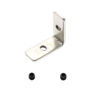 Extension connector pieces for aluminum profiles, 90 degree angle