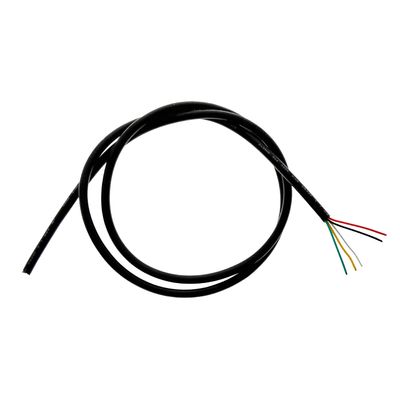 1m cable, 5-pole 5x0,32 mm², RGB+W, black