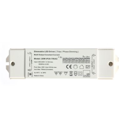 20W TRIAC dimmable DRIVER, 250-700mA adjustable