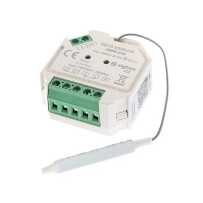 VaLO Zigbee - LED receiver for 230V led lights, ON-OFF, max. 3680W VaLO Zigbee - LED receiver for 230V led lights, ON-OFF, max. 3680W