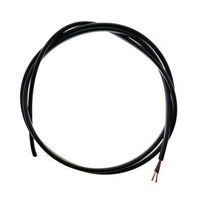 1m cable, 2-pole, 2x0,5mm², black