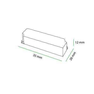 20W 24V damp proof transformer dimensional drawing.