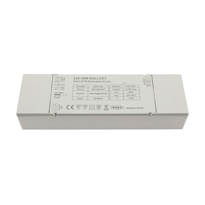 24V DALI DT8 LED DRIVER 30W, dimmable, IP20, for CCT LED lights