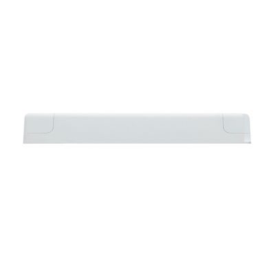 LED panel luminaire with a sleek rectangular design and smooth rounded corners, ideal for modern interiors with a white background.