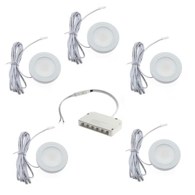 Kitchen cabinet downlights, LUMO 3 lamp SET, CRI85, 5x3W Kitchen cabinet downlights, LUMO 3 lamp SET, CRI85, 5x3W