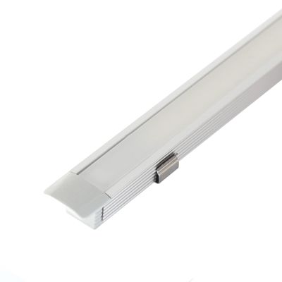 Recessed MINI LED strip aluminium PROFILE 2m, brushed aluminium