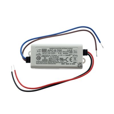 Constant Current BOX FIT LED Driver, 700mA, max 8W, IP42, 80x23x30mm