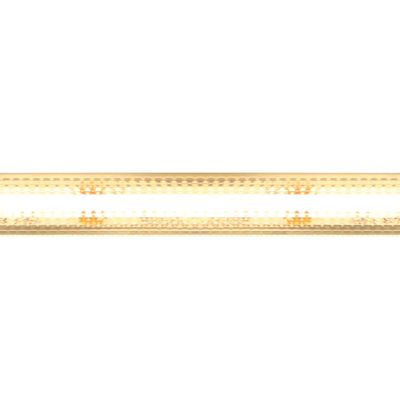 Close-up of fluorescent tube, bright lighting detail, interior lighting, linear lamp on white background.