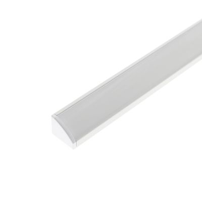 Aluminum profile for LED strip, 2000×17×13 mm, 30° or 60° angle