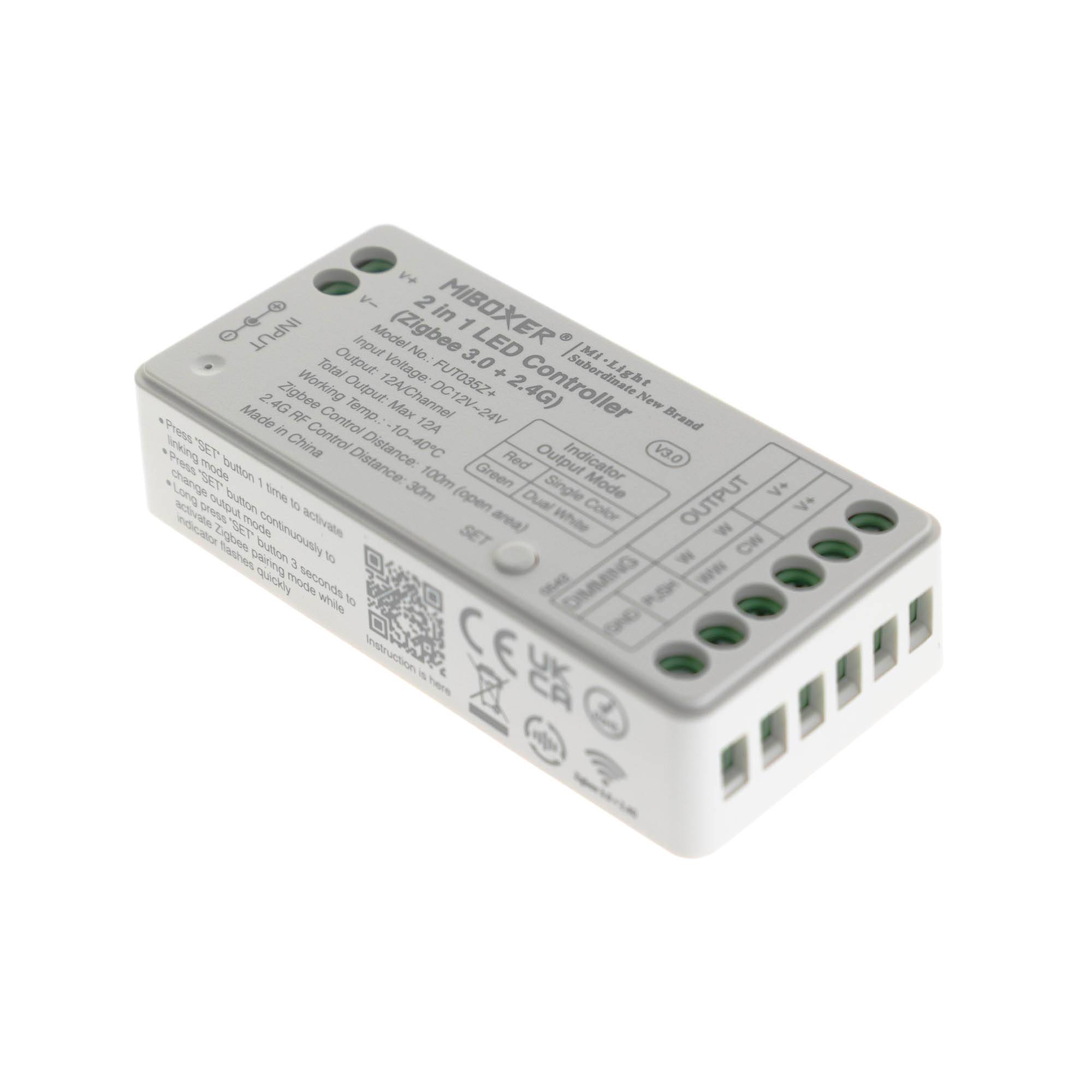 Tuya 2 in 1 controller for 12-24V single & CCT led lights - Ledstore.pro
