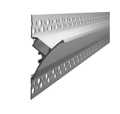 1cm Cast aluminium profile for led strip on wall, 2000x82x33mm, for indirect lighting