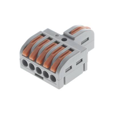 1-to-6 leverage connector (Wago) for branching wires