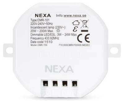 NEXA Dimmer Receiver 230V and Control Button NEXA Dimmer Receiver 230V and Control Button