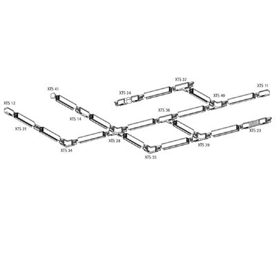 T-kappale - XTS 40-2 MUSTA