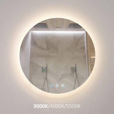 LED bathroom mirror light — Round MOON 600, water resistant IP55, 11W, 3000-4000-5500K, high CRI95