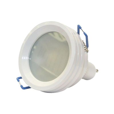 Lamp frame for GU10 or MR16, IP44 white round, 18mm high