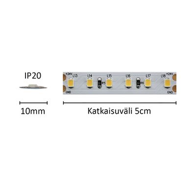 1 cm LED strip HELMI, 4000K, 24V, 7,2W/m, IP20, CRI94 1 cm LED strip HELMI, 4000K, 24V, 7,2W/m, IP20, CRI94