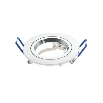 Simple IP21 silver FRAME for GU10 or MR16