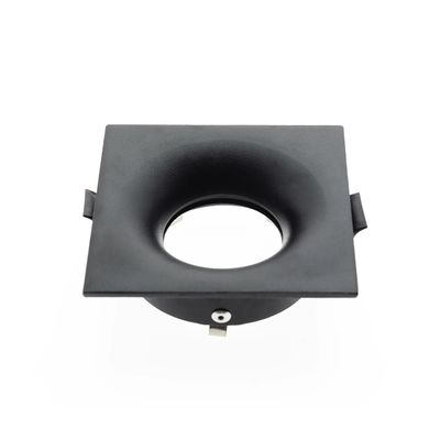 VOID recessed square GU10 and MR16 Lamp frame, IP44 black