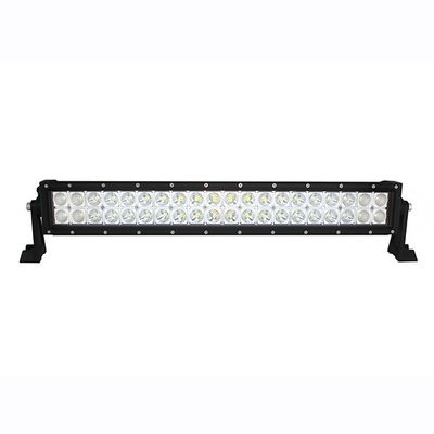 Rectangular LED light bar with multiple circular lights, mounted on black brackets for versatile lighting solutions and efficient energy use.