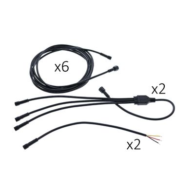 Connecting wires and wireless control set for 6 PCS of 9W CCT SPOTS