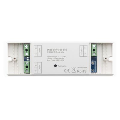 LED receiver set 12V-24V for dimming led strips, 1x10A