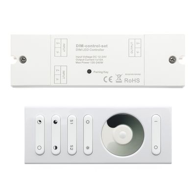 LED receiver set 12V-24V for dimming led strips, 1x10A