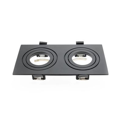 FLIP double square IP21 black FRAME for GU10 or MR16