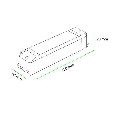 3D model of a triangular prism with green edges and black transparent sides. Perfect for the LED lighting movement, presenting geometric shapes in modern designs.