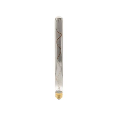 LED bulb E27 — PIPE, spiral filament, light smoky, 1800K, 6W, 100 lm
