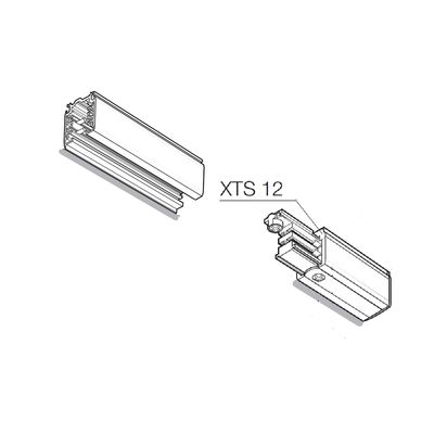 Technical image of two "XTS 12" components showing cross-sectional views and detailed internal structures for LED lighting applications.